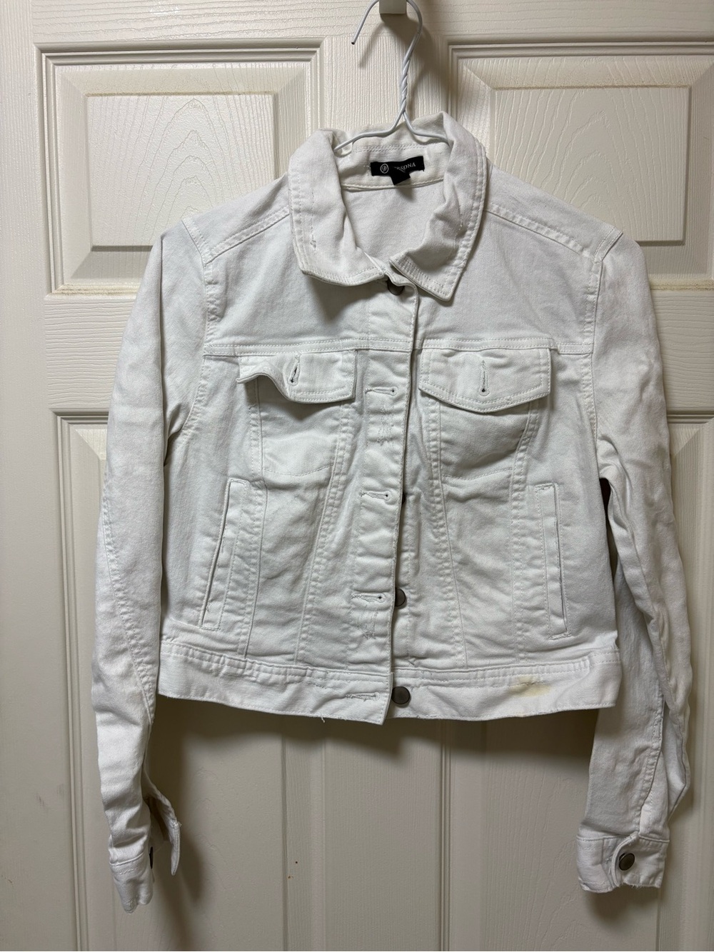 Versona White Denim Jean Jacket
